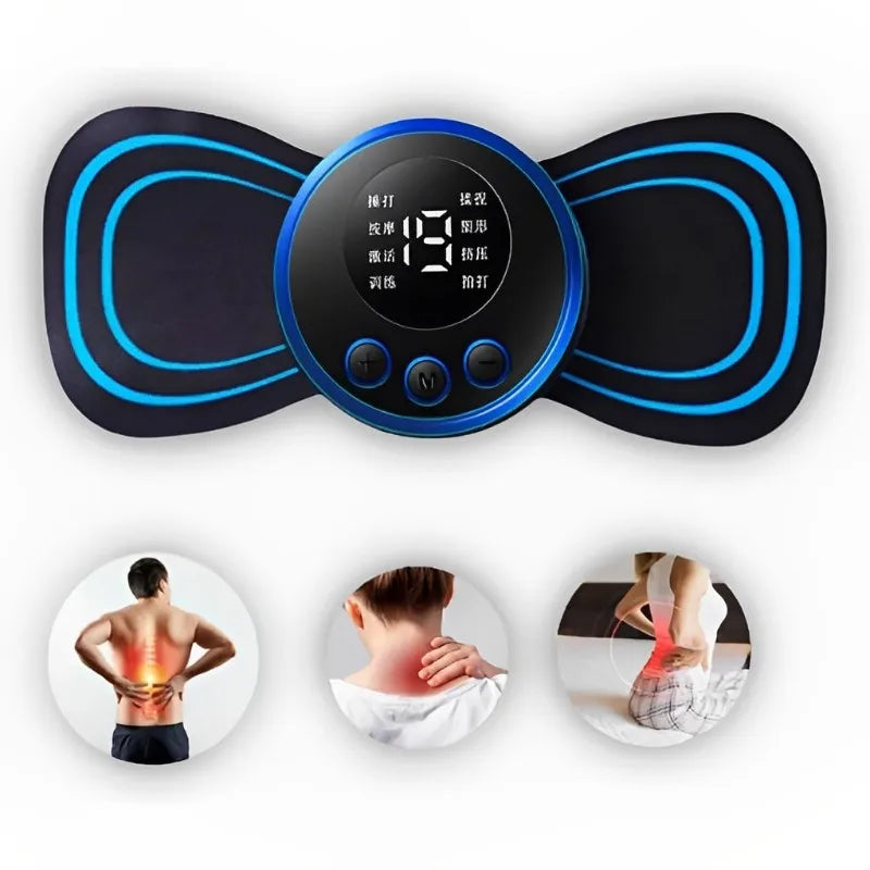 Mini Massageador Magnético Portátil EMS para Alívio de Dor Muscular Cervical